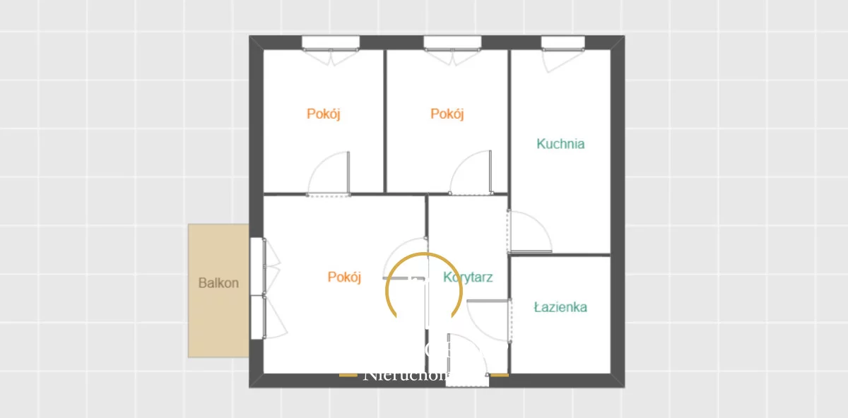 3 pokoje, mieszkanie 47,98 m², piętro 7, oferta nr , RGN483053, Lublin, Śródmieście, Śródmieście, Aleje Racławickie