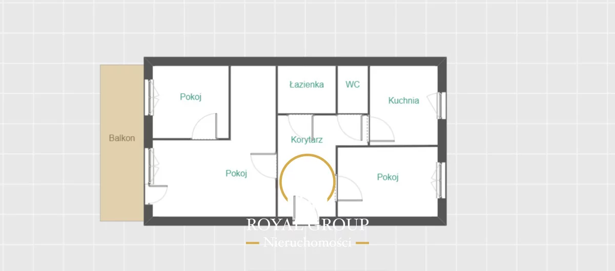 3 pokoje, mieszkanie 48,90 m², piętro 4, oferta nr , RGN340037, Lublin, Czuby Południowe, Czuby