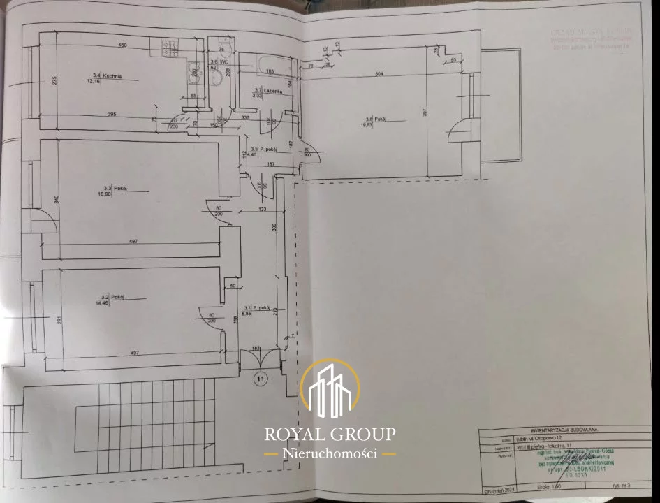 3 pokoje, mieszkanie 81,10 m², piętro 3, oferta nr , RGN261549, Lublin, Śródmieście, Śródmieście, Okopowa