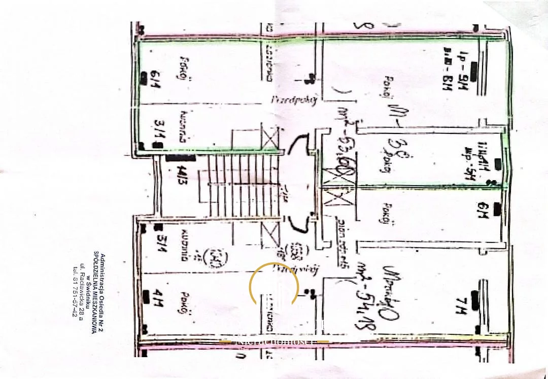 3 pokoje, mieszkanie 53,60 m², piętro 4, oferta nr , RGN263699, Świdnik, Racławicka