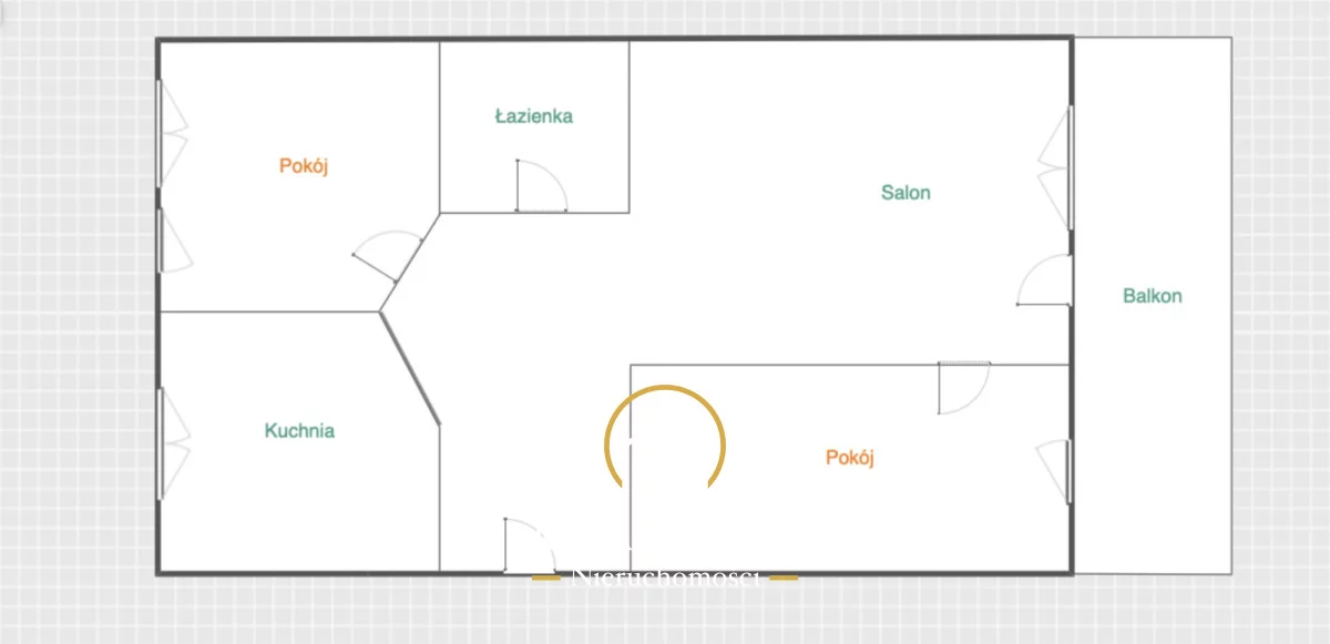 3 pokoje, mieszkanie 58,51 m², piętro 1, oferta nr , RN948983, Turka, Topolowa