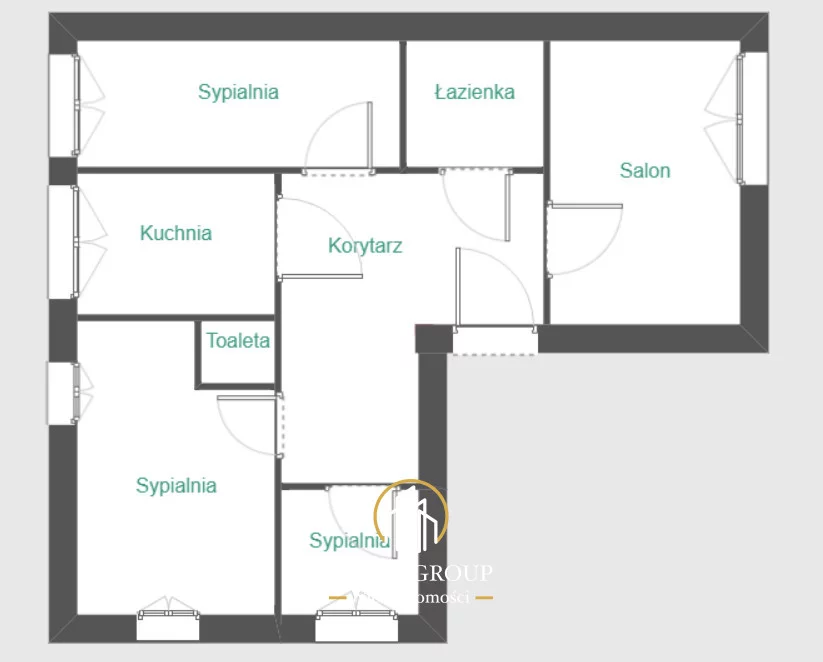 4 pokoje, mieszkanie 92,00 m², piętro 3, oferta nr , RN969883, Garbów