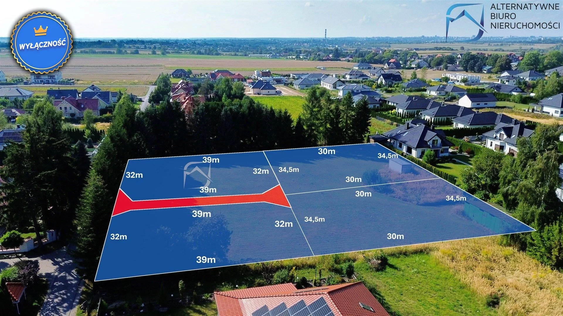 Działka 1 032,00 m², oferta nr , LER-GS-3345, Głusk, Gajowa