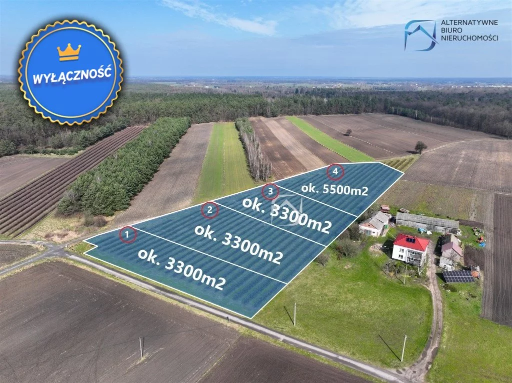 Działka 3 300,00 m², Garbów, Sprzedaż