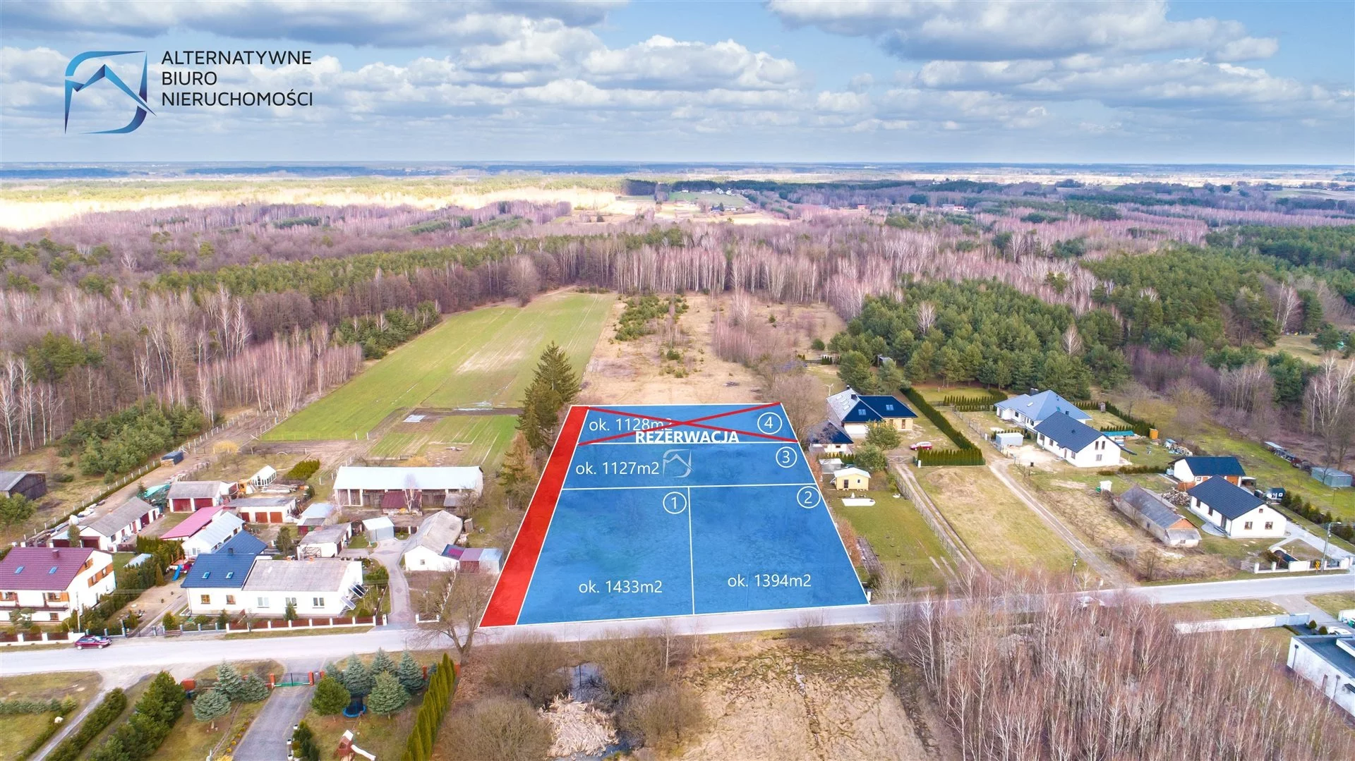 Działka na sprzedaż, 1 128,00 m², oferta nr LER-GS-3014