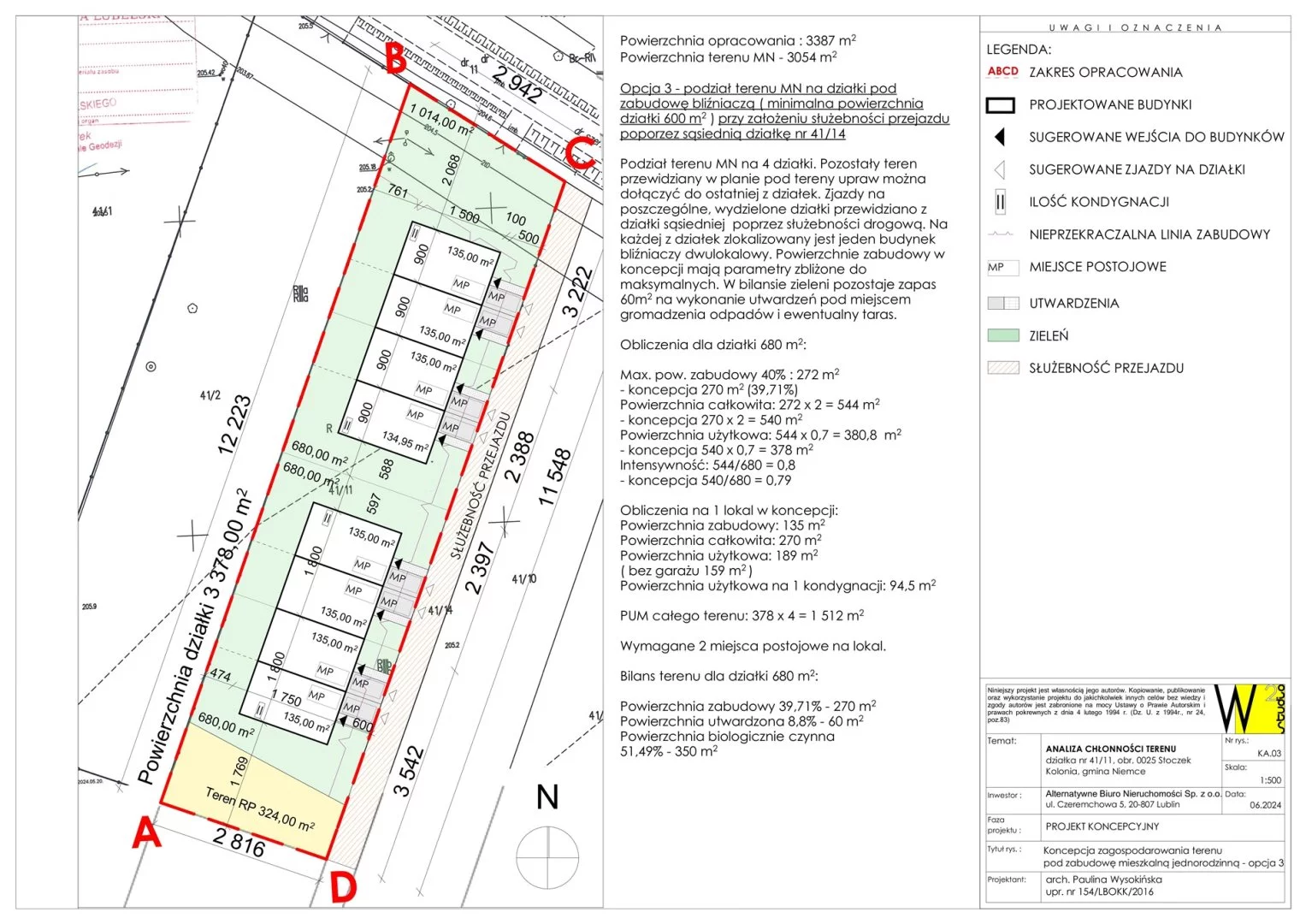 Działka 1 689,00 m², oferta nr , LER-GS-2810, Niemce