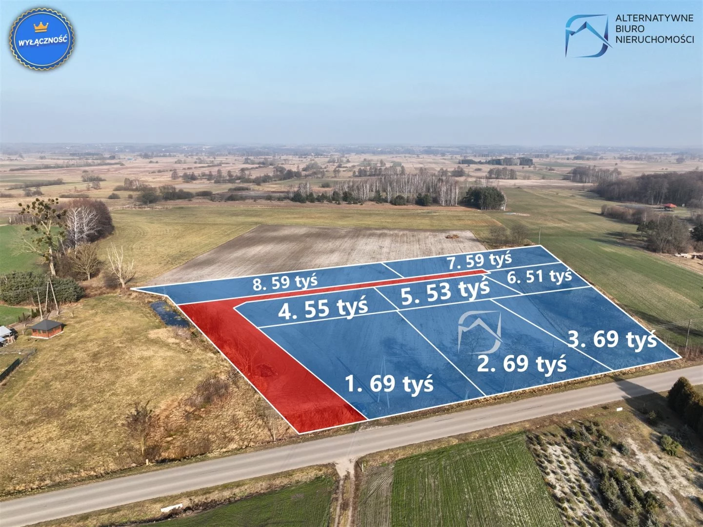 Działka 2 393,00 m², Żyrzyn, Sprzedaż