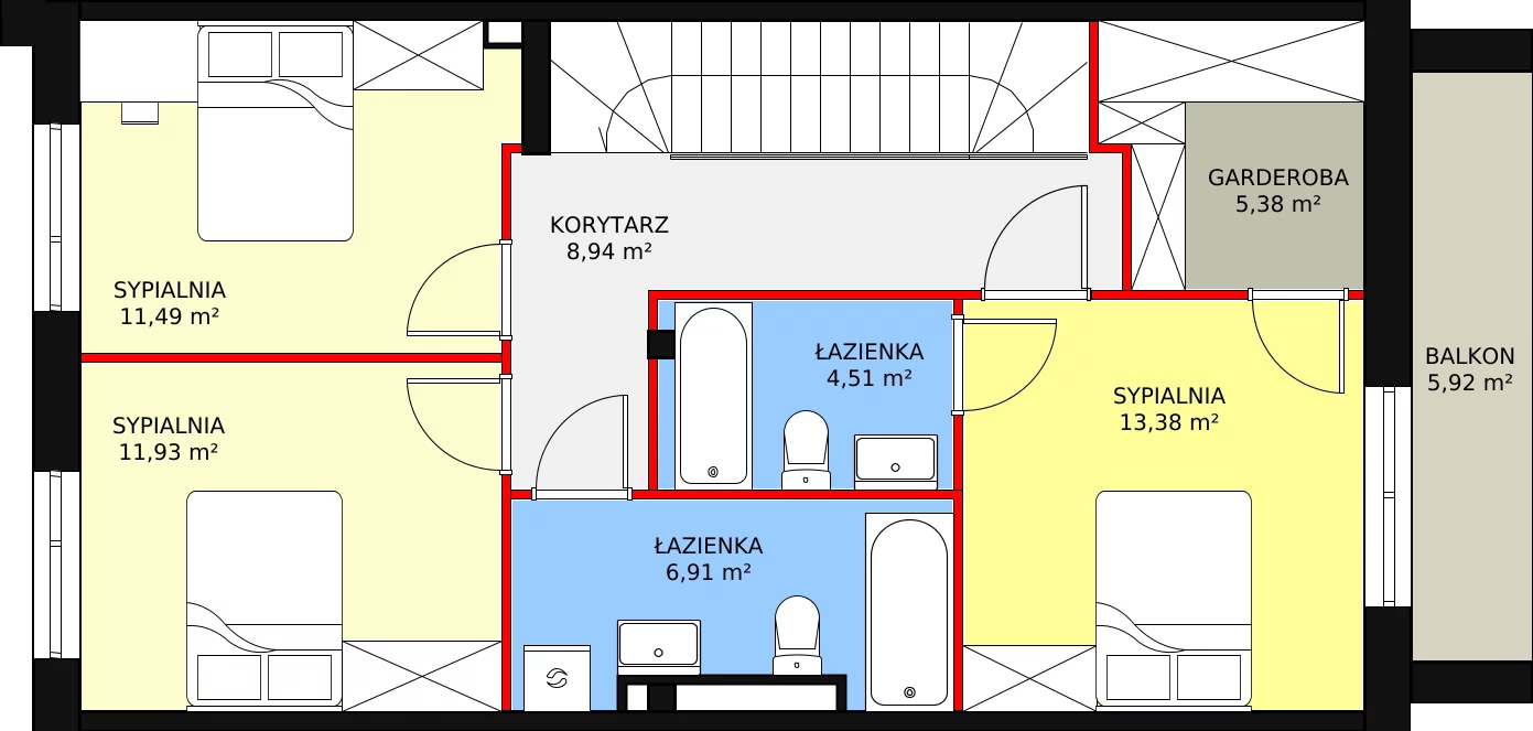 Dom 132,92 m², oferta nr 1D, Piękna Warka, Warka, ul. Owocowa