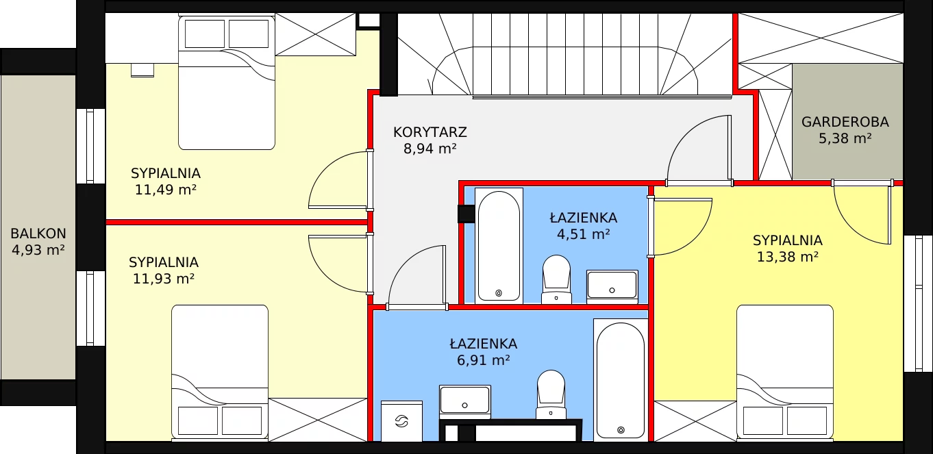 Dom 130,75 m², oferta nr 1C, Piękna Warka, Warka, ul. Owocowa