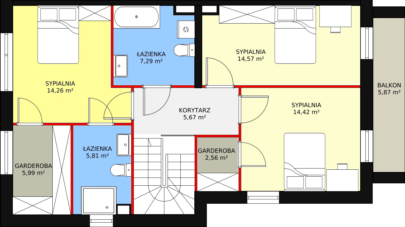 Dom 147,49 m², oferta nr 2A, Piękna Warka, Warka, ul. Owocowa