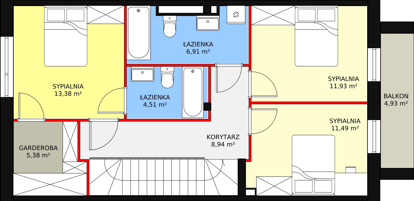 Dom 130,75 m², oferta nr 2C, Piękna Warka, Warka, ul. Owocowa