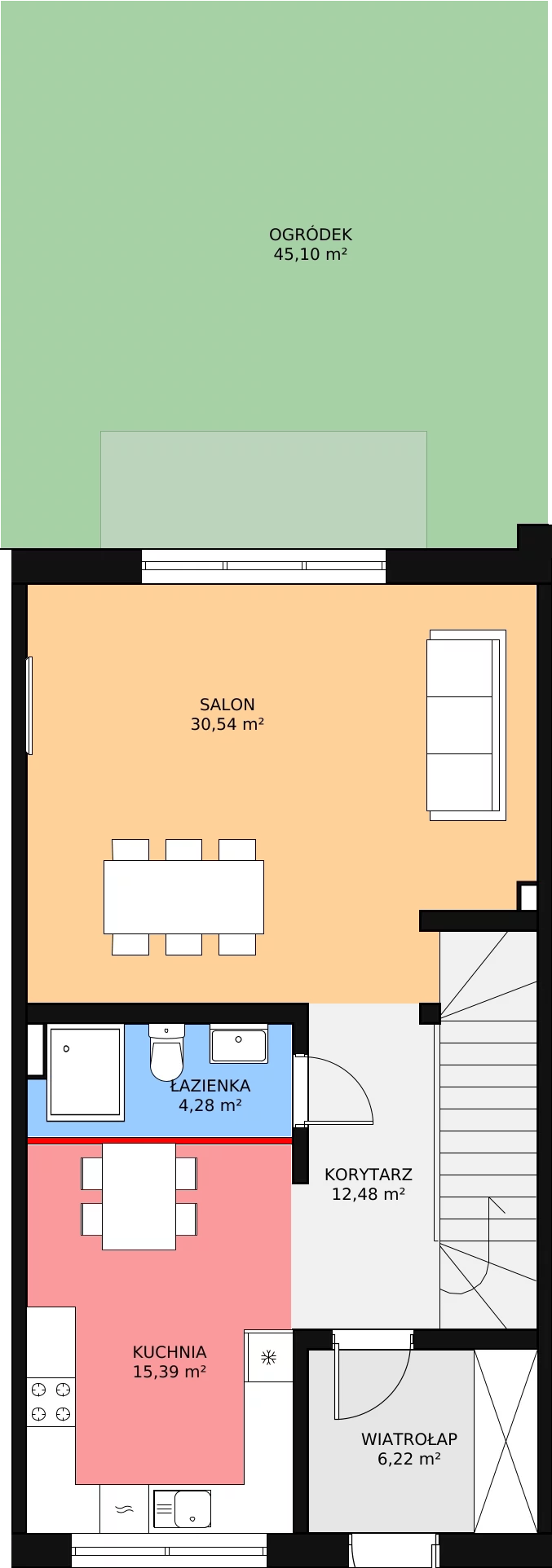 Dom 132,92 m², oferta nr 2B, Piękna Warka, Warka, ul. Owocowa