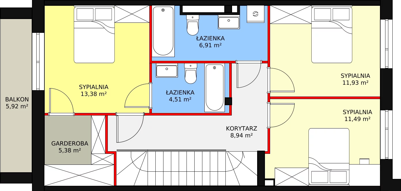 Dom 132,92 m², oferta nr 2B, Piękna Warka, Warka, ul. Owocowa