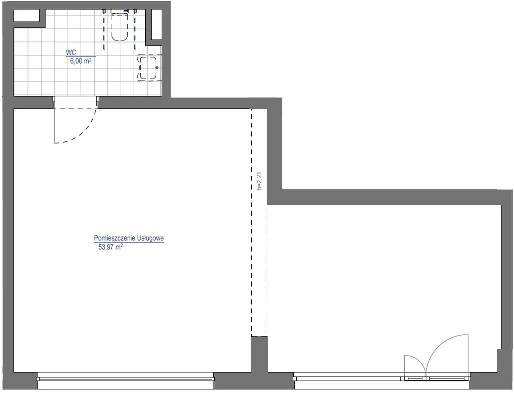 Lokal użytkowy 59,97 m², oferta nr , 870748, Warszawa, Ursus, Ursus, Aleksandra Prystora