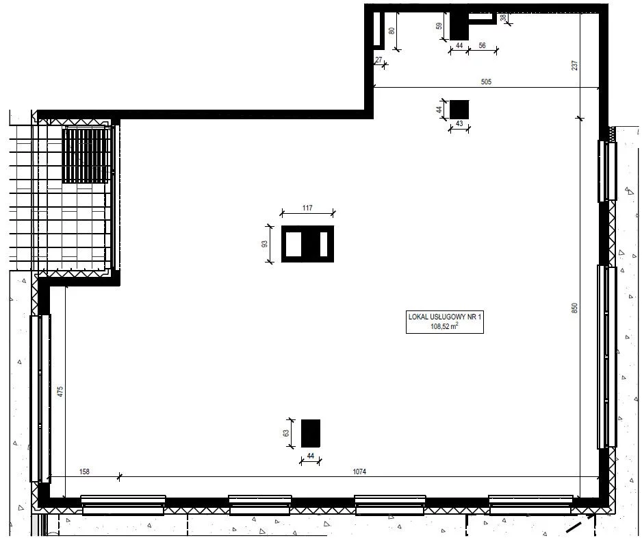 Lokal użytkowy 108,52 m², oferta nr , 930811, Bydgoszcz, Śródmieście, Królowej Jadwigi