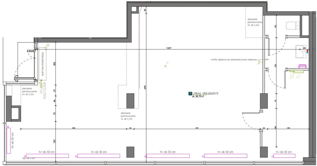 Lokal użytkowy 88,78 m², oferta nr , 527500, Warszawa, Wschodu Słońca