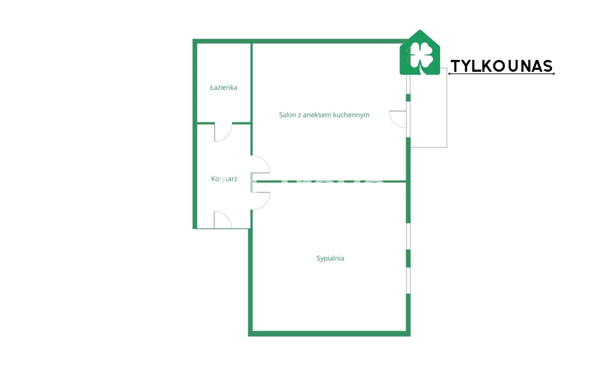 2 pokoje, mieszkanie 50,40 m², piętro 1, oferta nr , TN437033, Gdańsk, Oliwa, Artura Grottgera