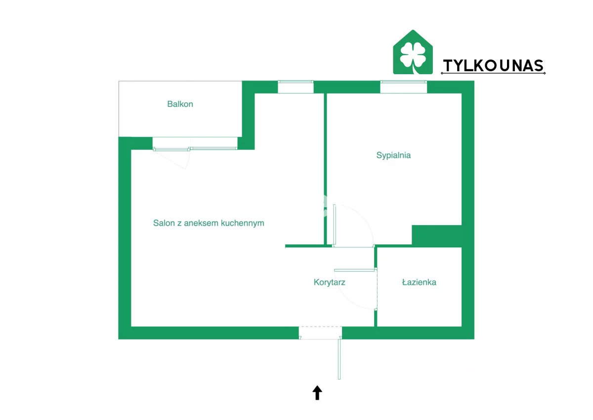 2 pokoje, mieszkanie 35,67 m², parter, oferta nr , TN349013, Pruszcz Gdański, Obrońców Wybrzeża