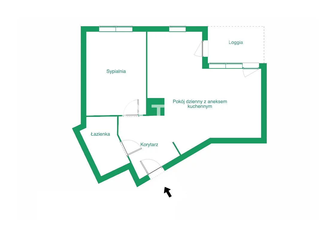 2 pokoje, mieszkanie 54,96 m², piętro 7, oferta nr , TN367540, Gdynia, Śródmieście, Śródmieście, Św. Piotra