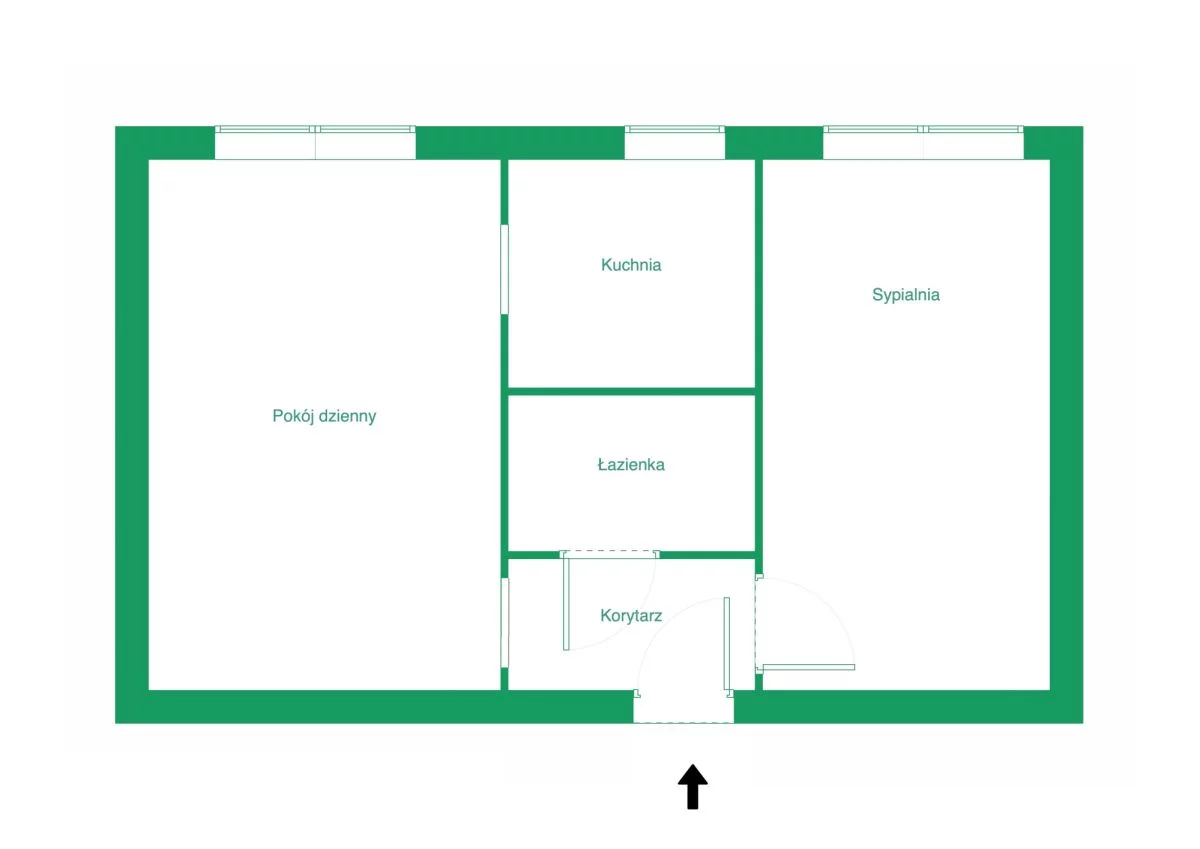 Mieszkanie dwupokojowe 37,00 m², Gdańsk, Stogi, Tamka, Sprzedaż