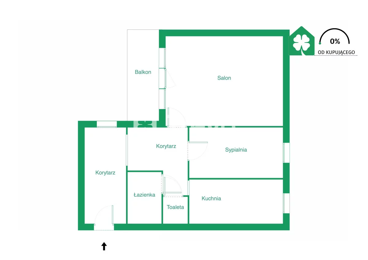 2 pokoje, mieszkanie 56,00 m², piętro 3, oferta nr , TN100056, Gdańsk, Chełm, Zamiejska