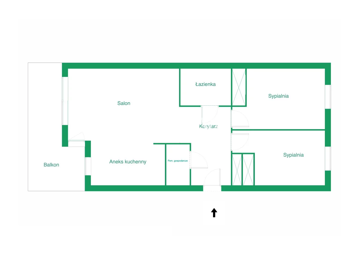 3 pokoje, mieszkanie 71,82 m², piętro 2, oferta nr , TN326753, Gdańsk, Aniołki, Marsz. Ferdynanda Focha