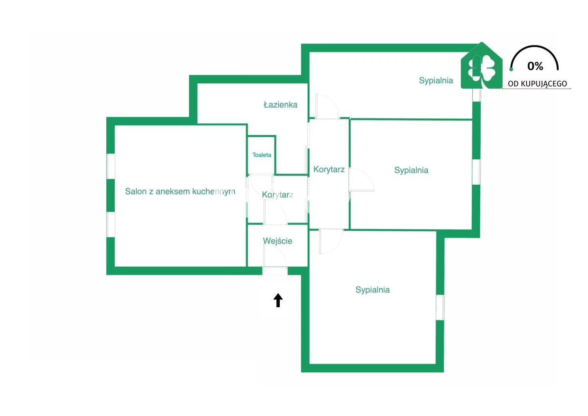 4 pokoje, mieszkanie 83,00 m², parter, oferta nr , TN761844, Gdańsk, Oliwa, Obrońców Westerplatte