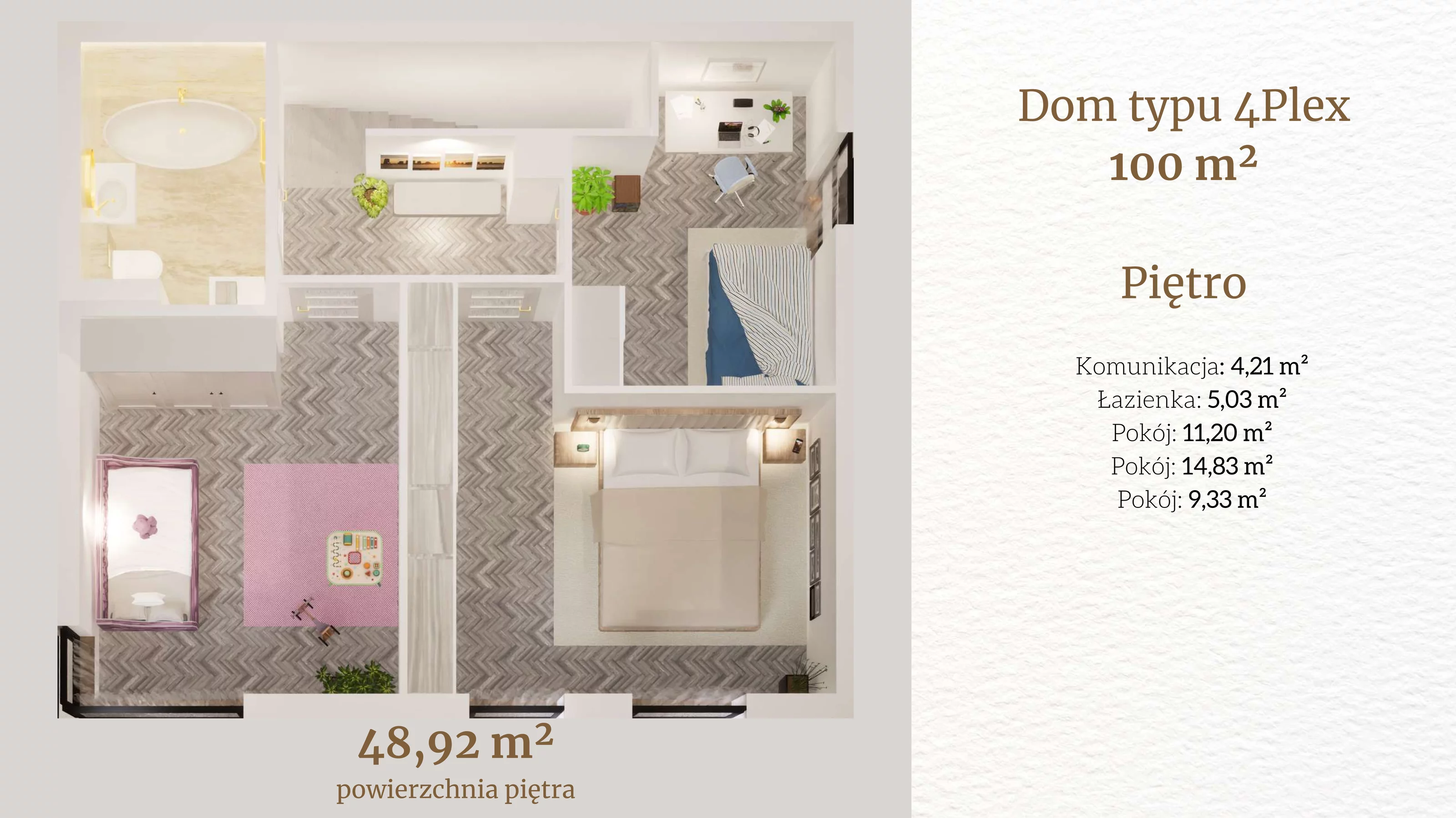 Dom i rezydencja 100,00 m², oferta nr 15.2, Tesoro Golf Park 4PLEX, Pętkowice, ul. Parkowa