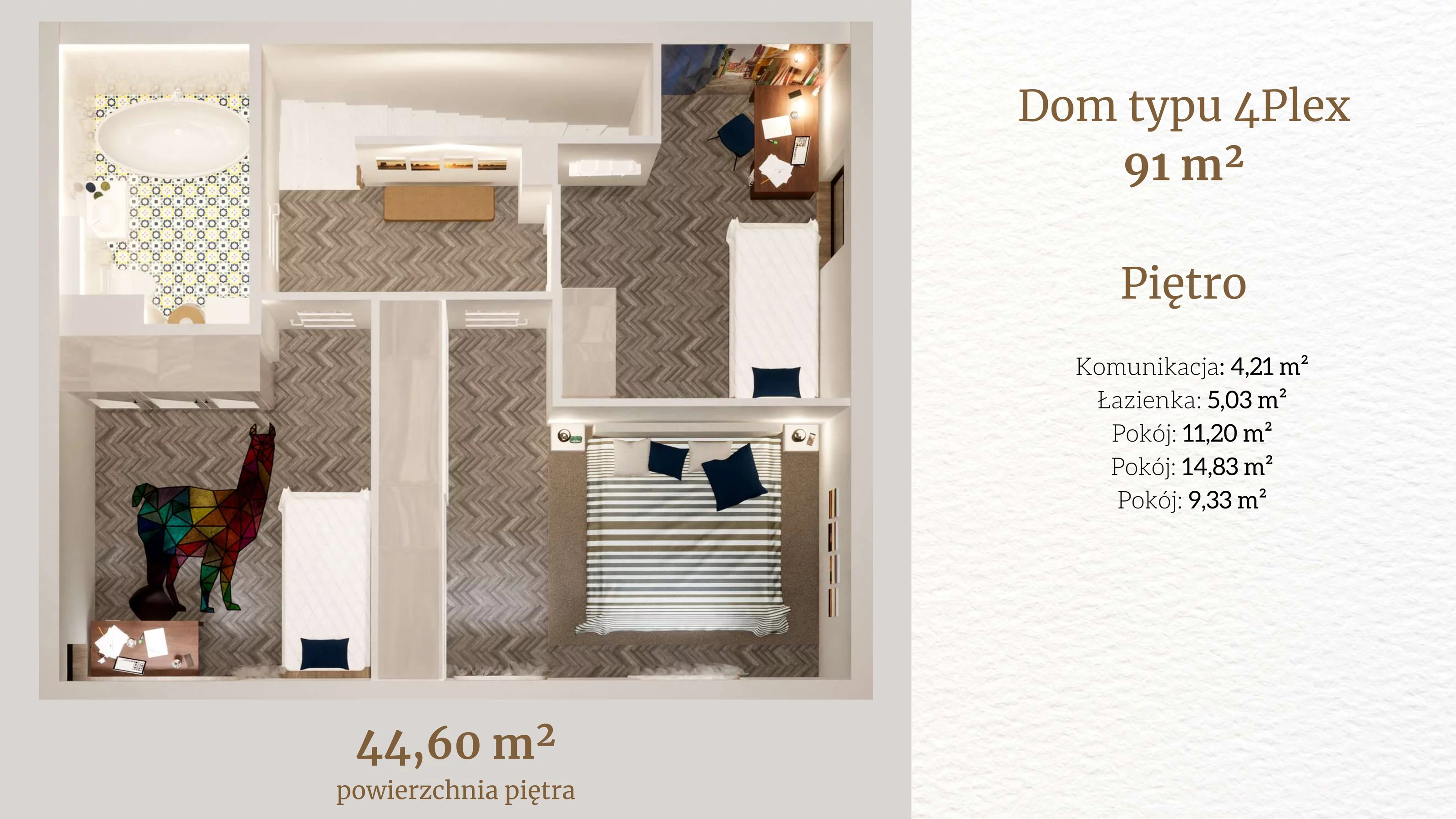 Dom i rezydencja 91,00 m², oferta nr 11.2, Tesoro Golf Park 4PLEX, Pętkowice, ul. Parkowa