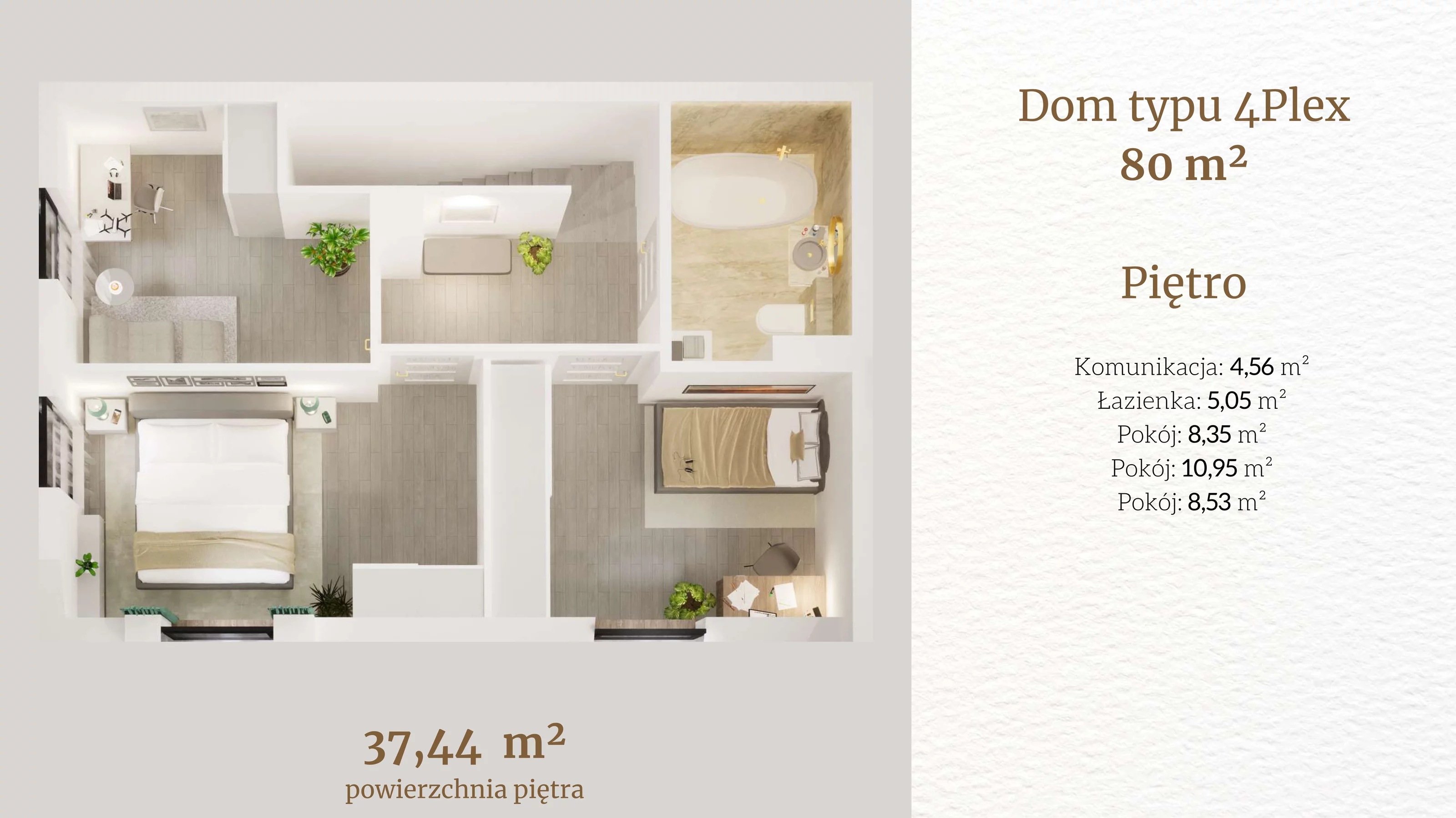 Dom i rezydencja 79,67 m², oferta nr 28.1, Tesoro Golf Park 4PLEX, Pętkowice, ul. Parkowa