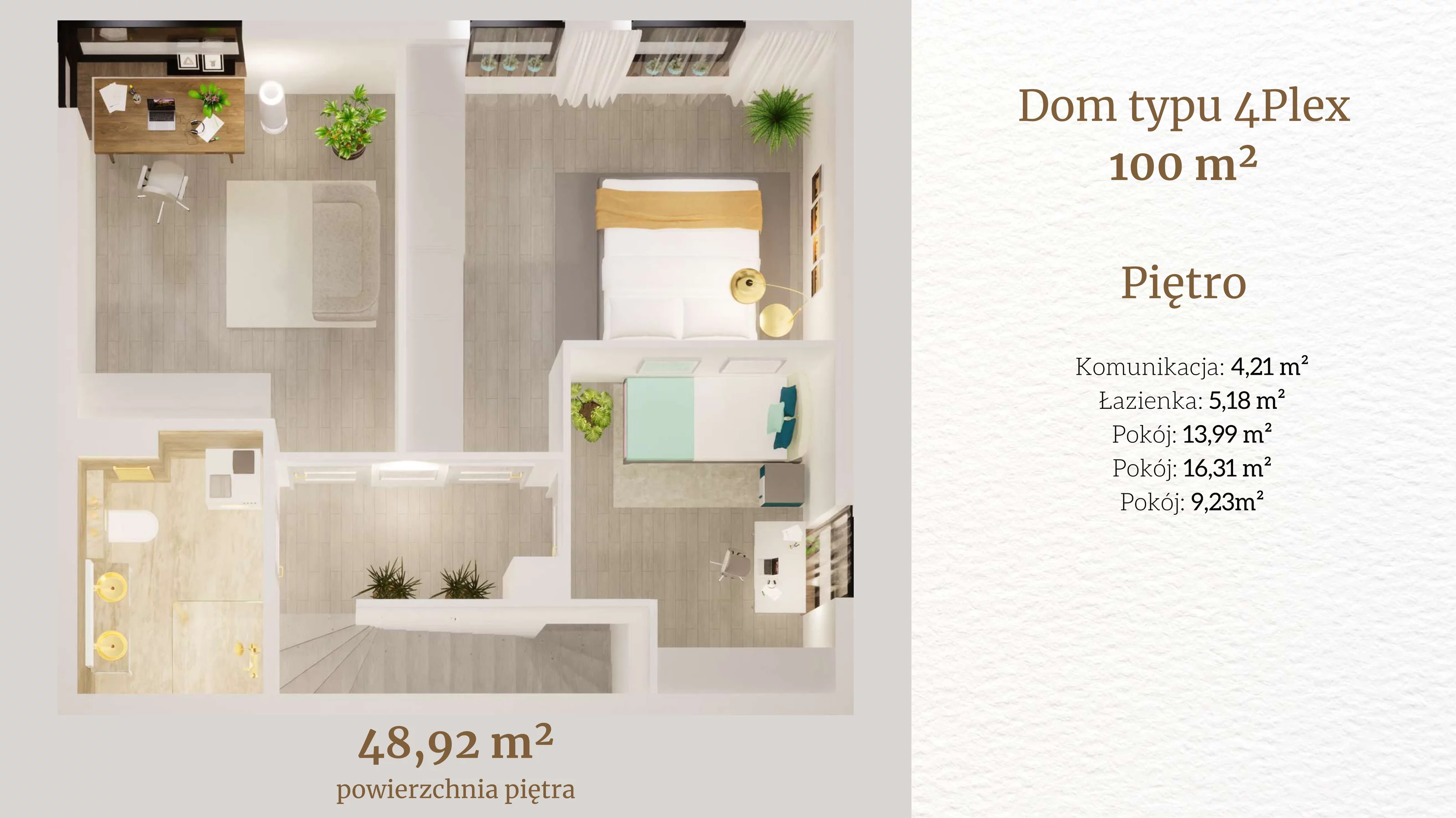 Dom i rezydencja 100,00 m², oferta nr 27.1, Tesoro Golf Park 4PLEX, Pętkowice, ul. Parkowa