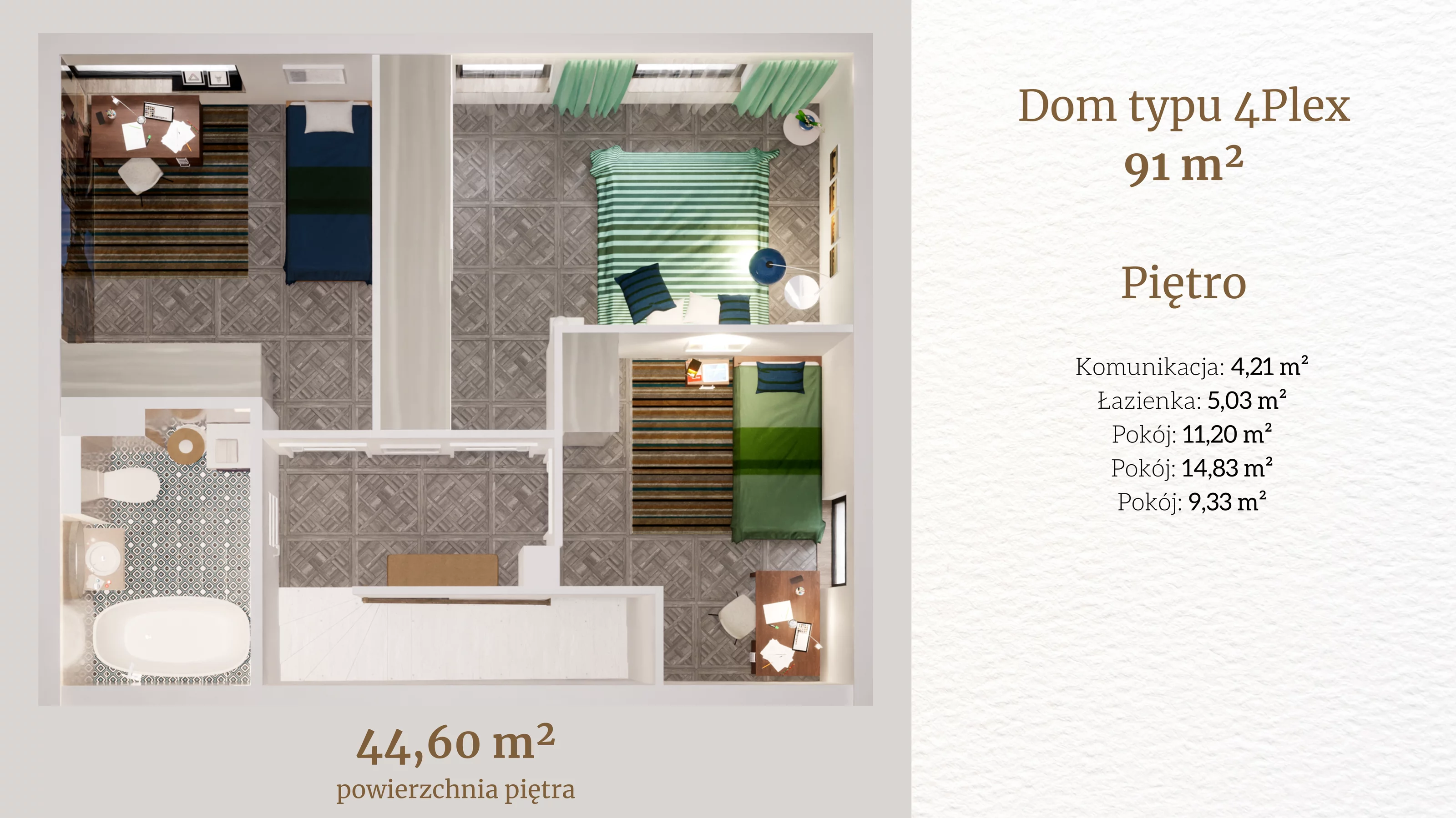 Dom 91,00 m², oferta nr 29_1, Tesoro Golf Park 4PLEX, Pętkowice, ul. Parkowa