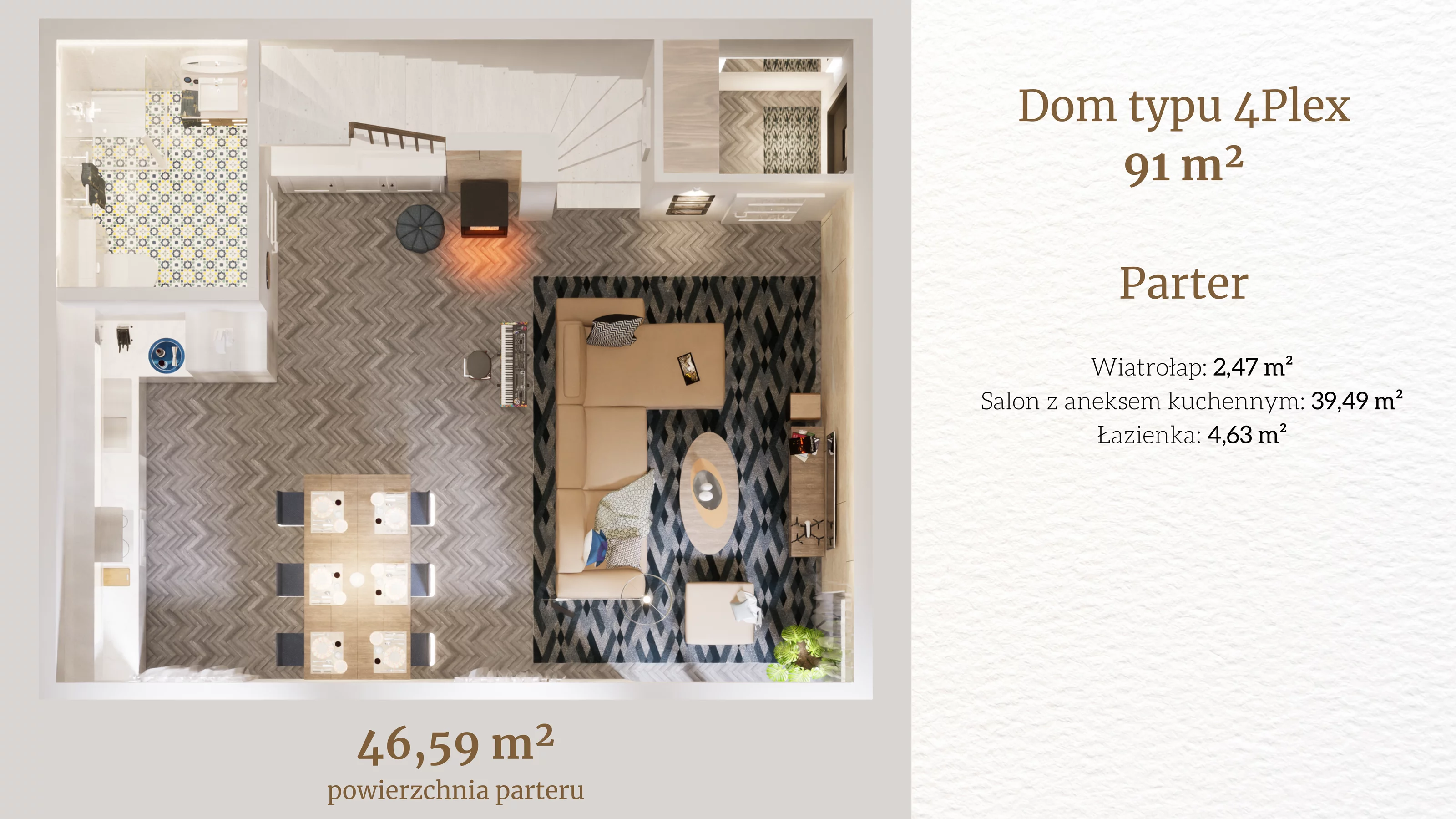 Dom 91,00 m², oferta nr 29_2, Tesoro Golf Park 4PLEX, Pętkowice, ul. Parkowa