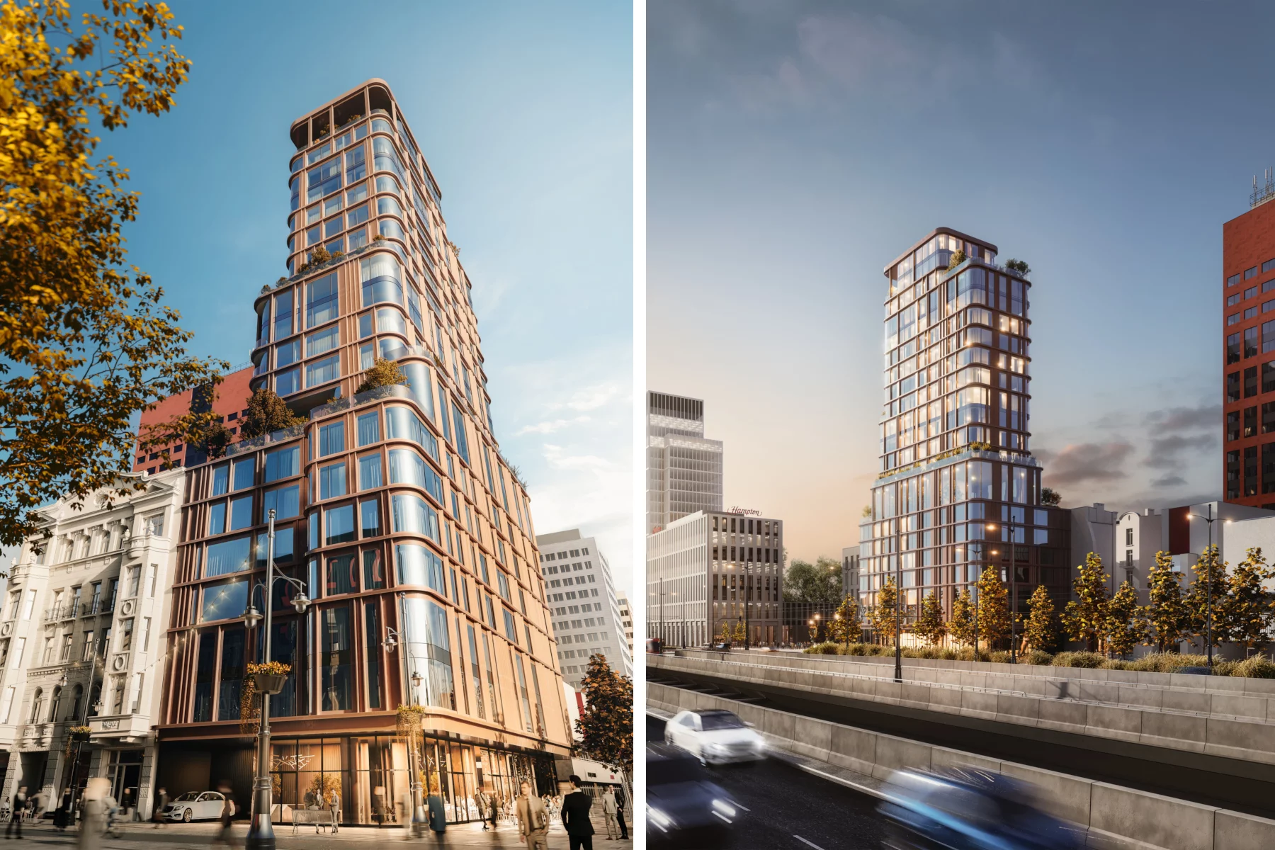 Apartamenty Golden Tower Piotrkowska Łódź Śródmieście ul. Piotrkowska 154