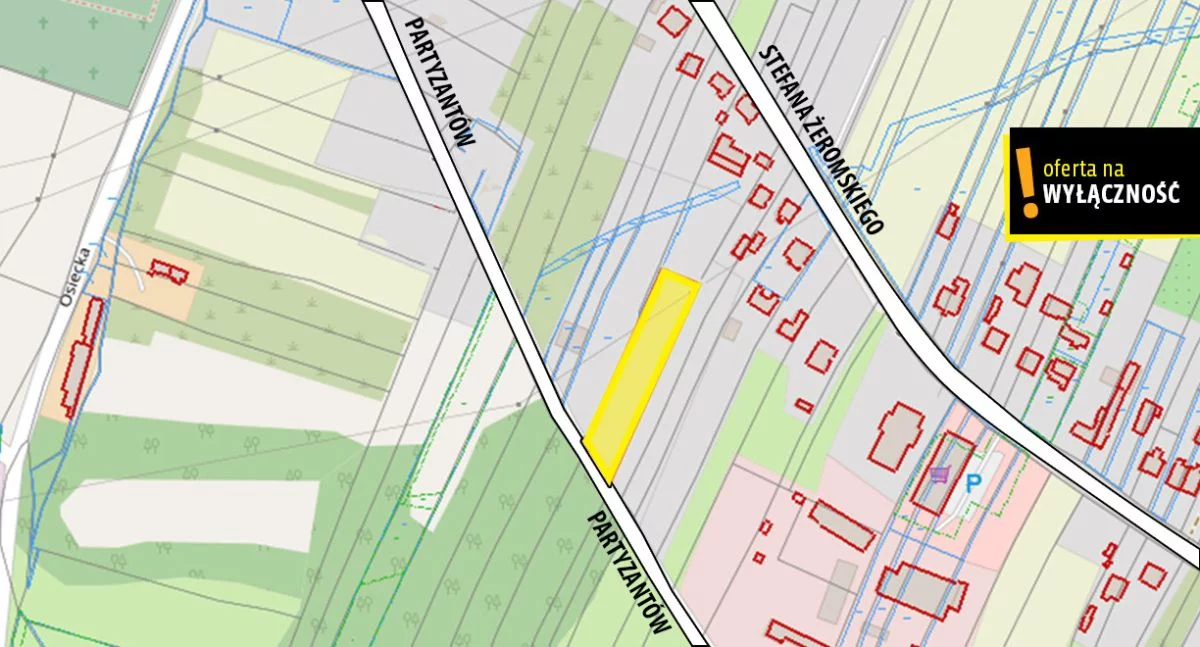 Działka 2 000,00 m², oferta nr , GH295926, Klimontów, Partyzantów