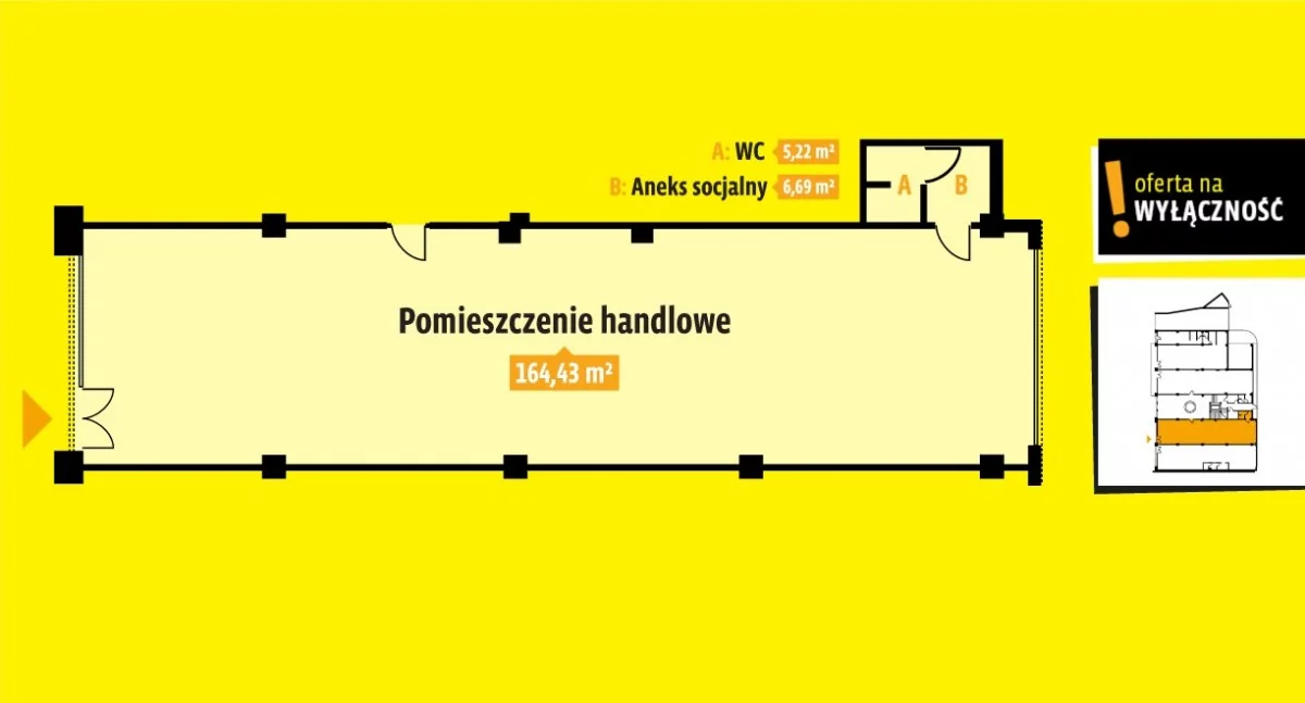 Lokal użytkowy do wynajęcia, 171,23 m², oferta nr GH215515