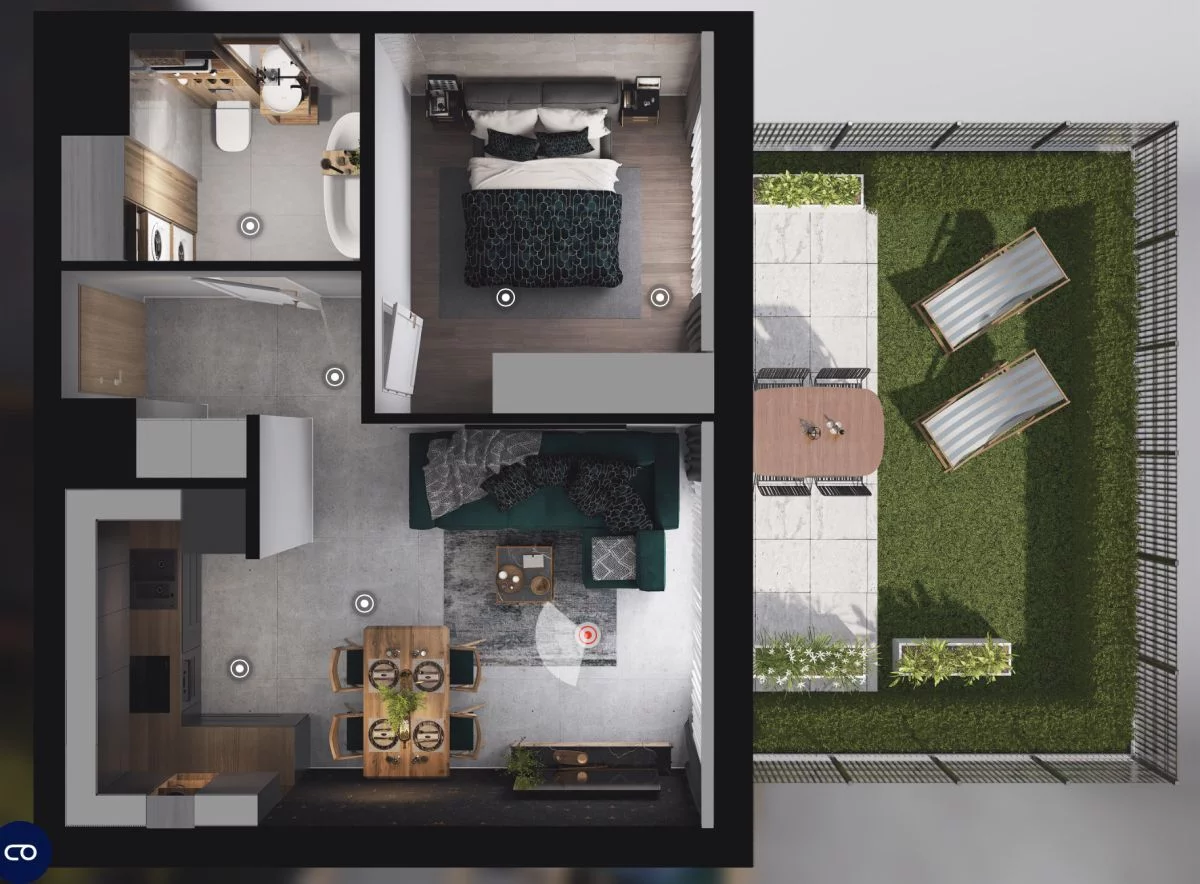 2 pokoje, mieszkanie 42,03 m², parter, oferta nr , GH549792, Warszawa, Bohuna