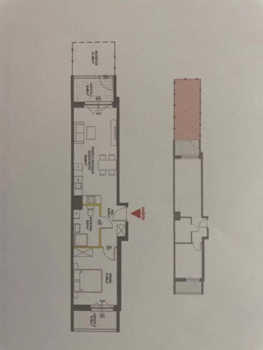 2 pokoje, mieszkanie 42,12 m², parter, oferta nr , GH101262, Warszawa, Białołęka, Białołęka, Marywilska