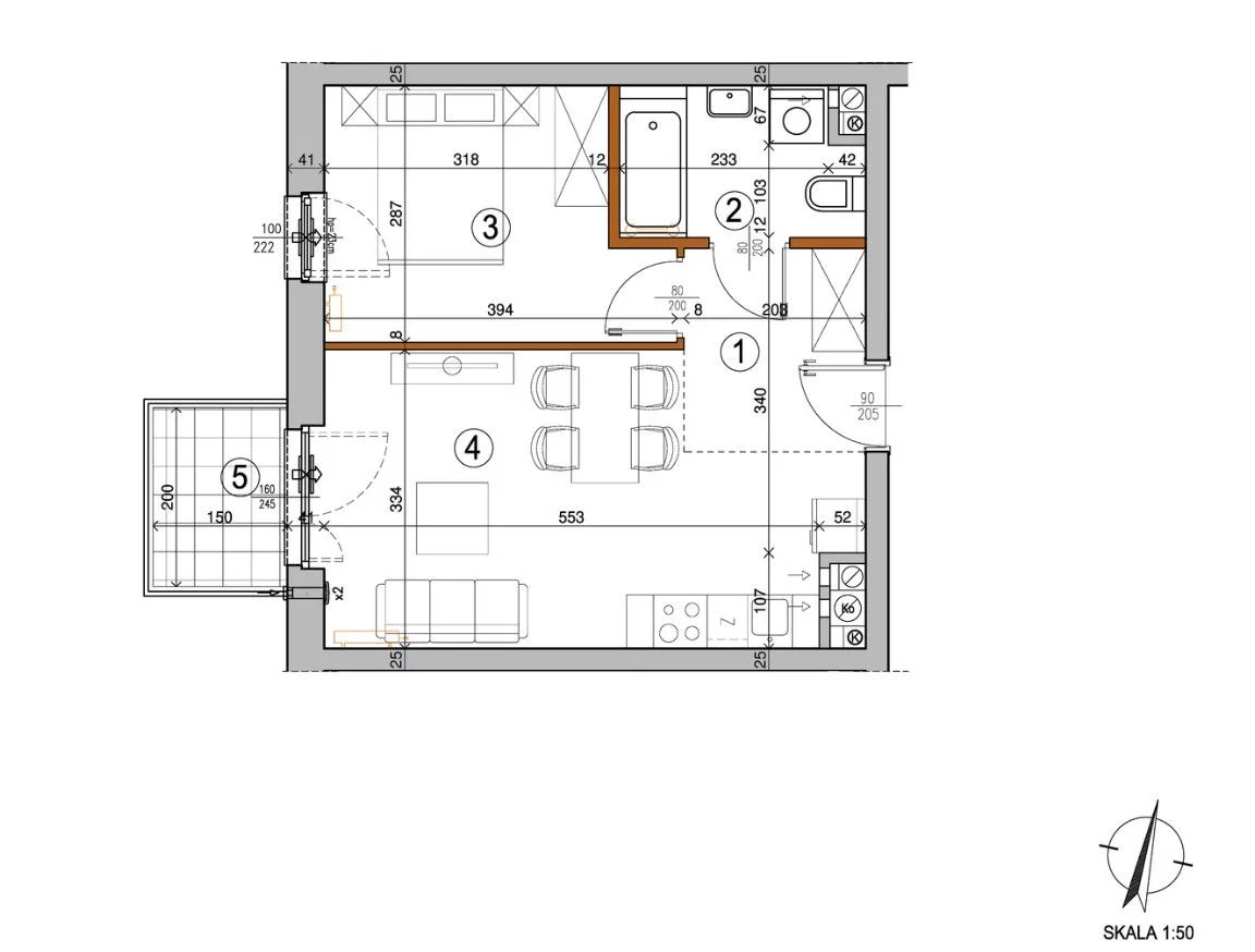 2 pokoje, mieszkanie 35,61 m², piętro 4, oferta nr , GH716824, Warszawa, Rembertów, Rembertów, Meblowa