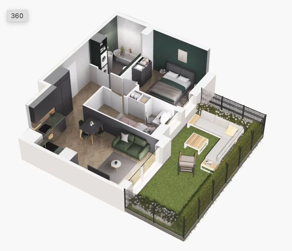 3 pokoje, mieszkanie 44,63 m², parter, oferta nr , GH136597, Warszawa, Ostródzka