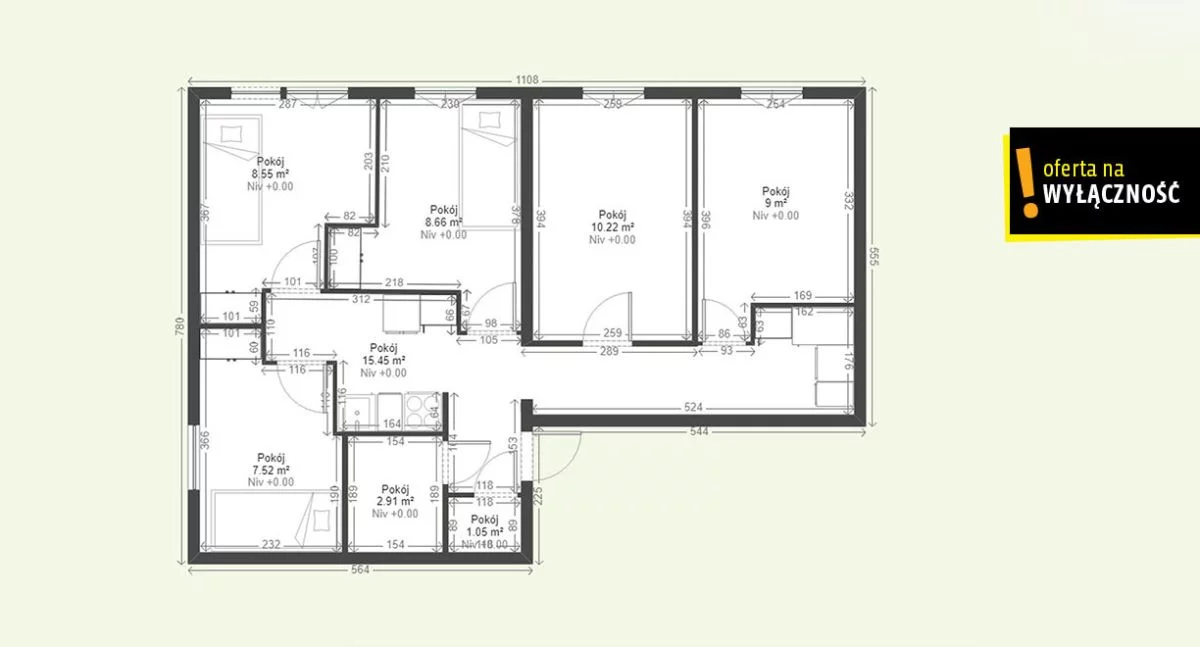 5 pokoi, mieszkanie 67,10 m², piętro 4, oferta nr , GH944434, Kielce, Bohaterów Warszawy