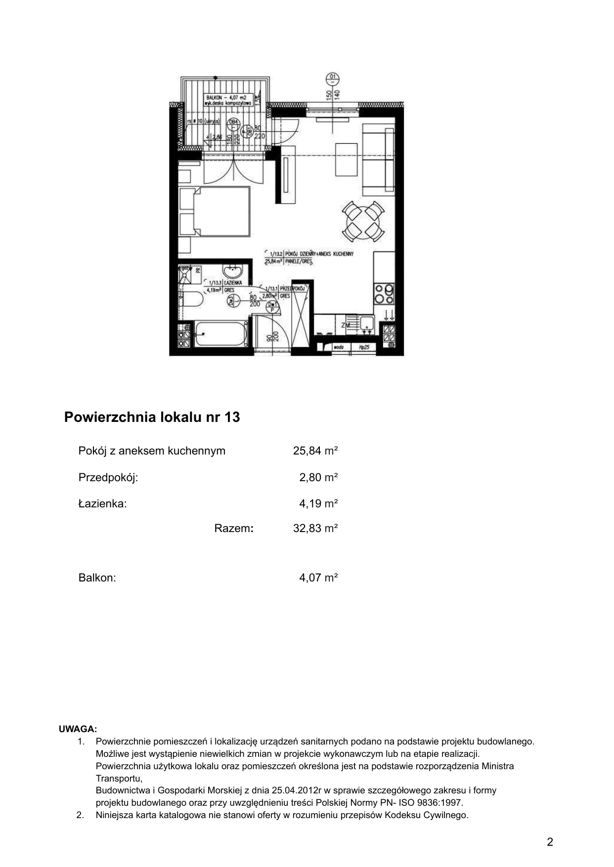 Apartament 33,83 m², piętro 1, oferta nr 13, Klimaty Bałtyku, Dziwnów, ul. Daglezji 93-94