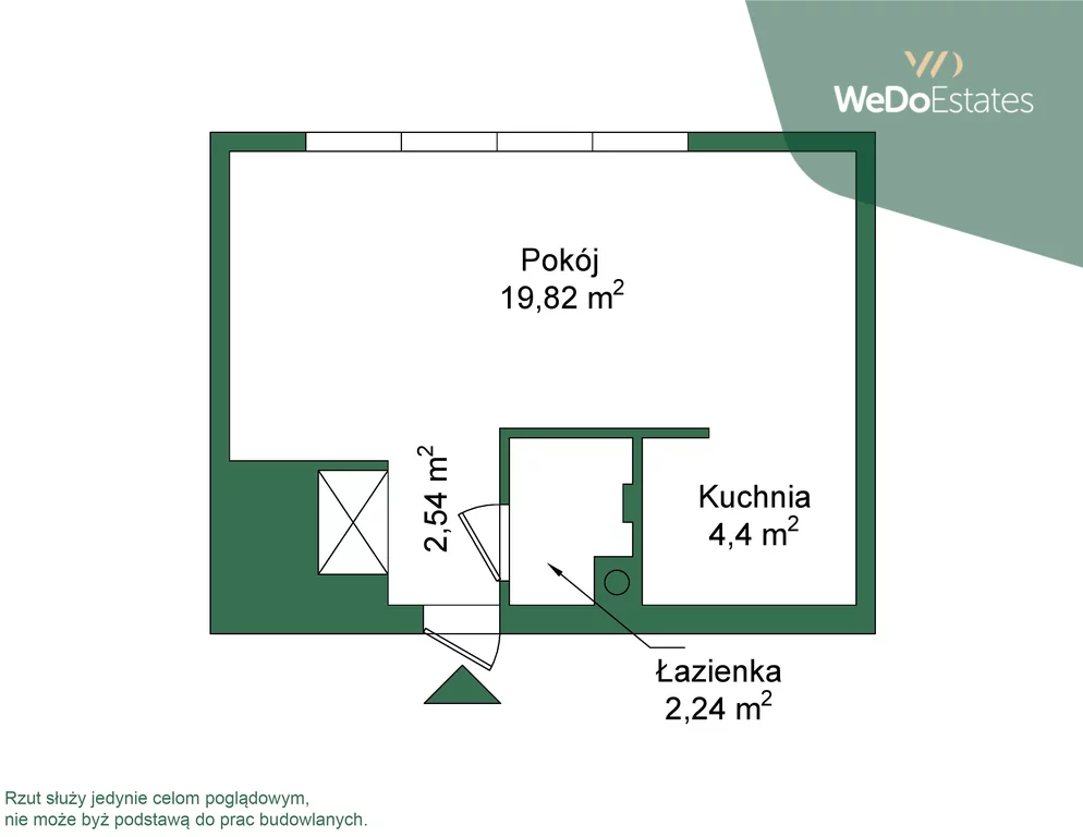 1 pokój, mieszkanie 29,00 m², piętro 1, oferta nr , 649/12532/OMS, Warszawa, Wola, Wola, Obozowa 78