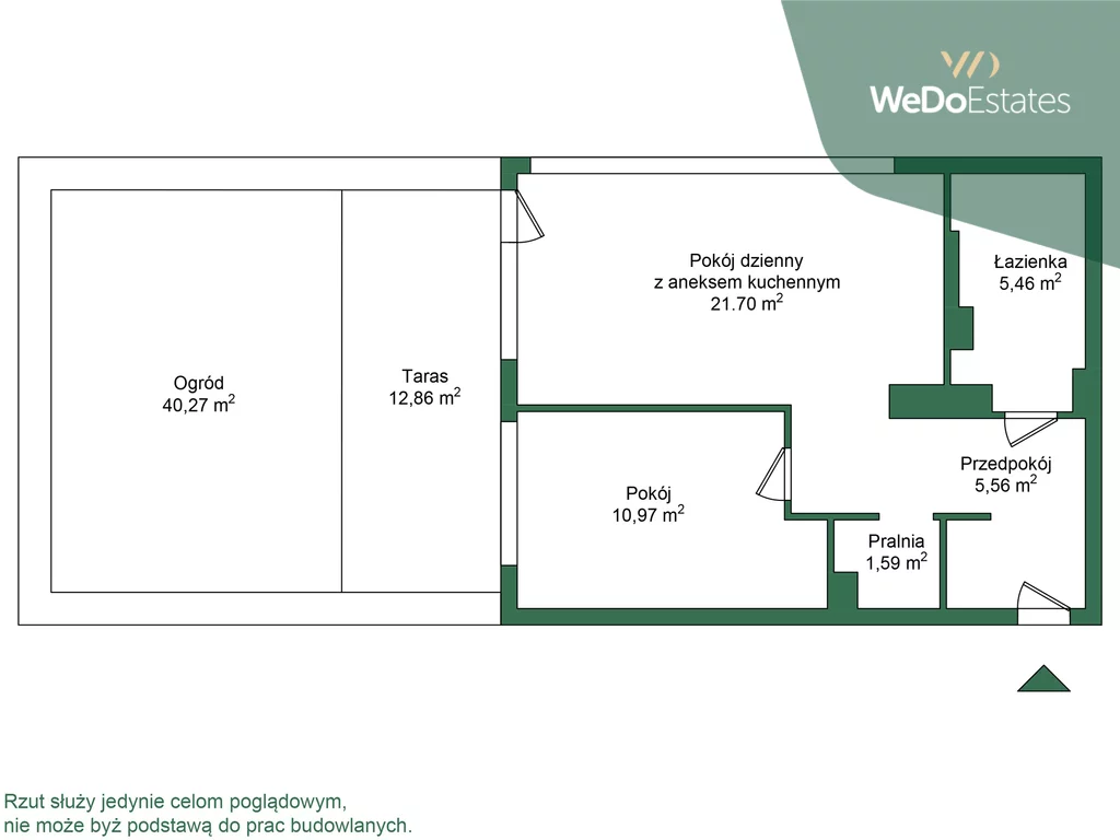 2 pokoje, apartament 45,28 m², parter, oferta nr , 607/12532/OMS, Warszawa, Bemowo, Bemowo, Jerzego Waldorffa