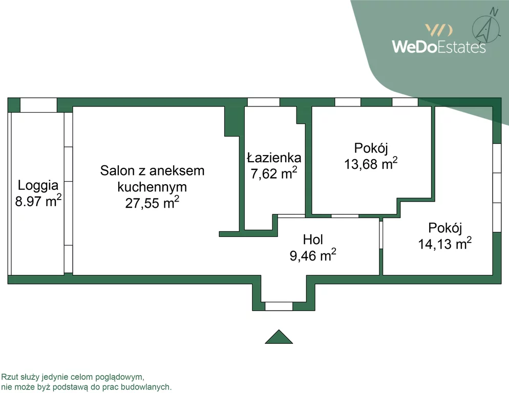 3 pokoje, mieszkanie 72,44 m², piętro 2, oferta nr , 621/12532/OMS, Warszawa, Bemowo, Bemowo