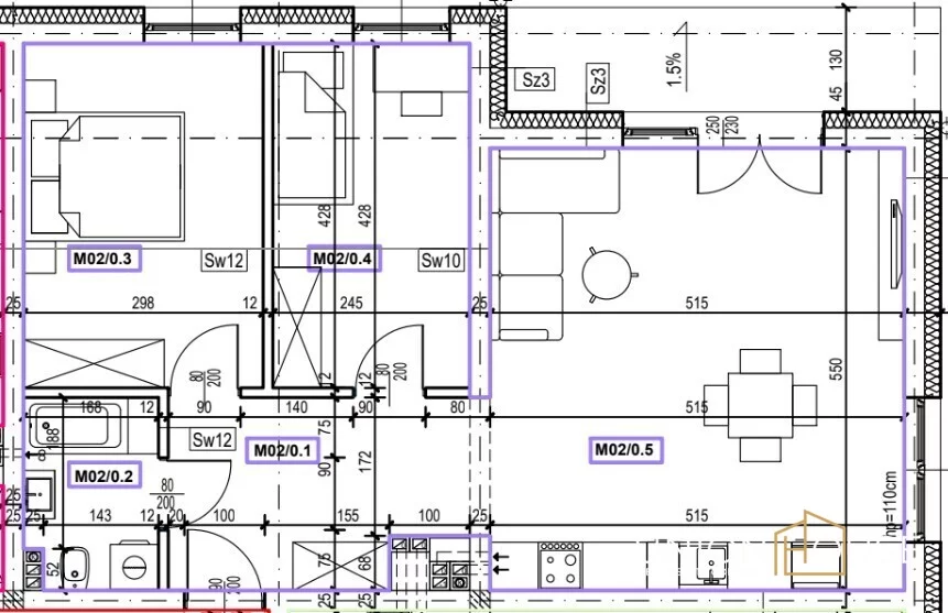 3 pokoje, mieszkanie 63,21 m², parter, oferta nr , 207/12320/OMS, Kraków, Bieżanów-Prokocim, Bieżanów, Potrzask