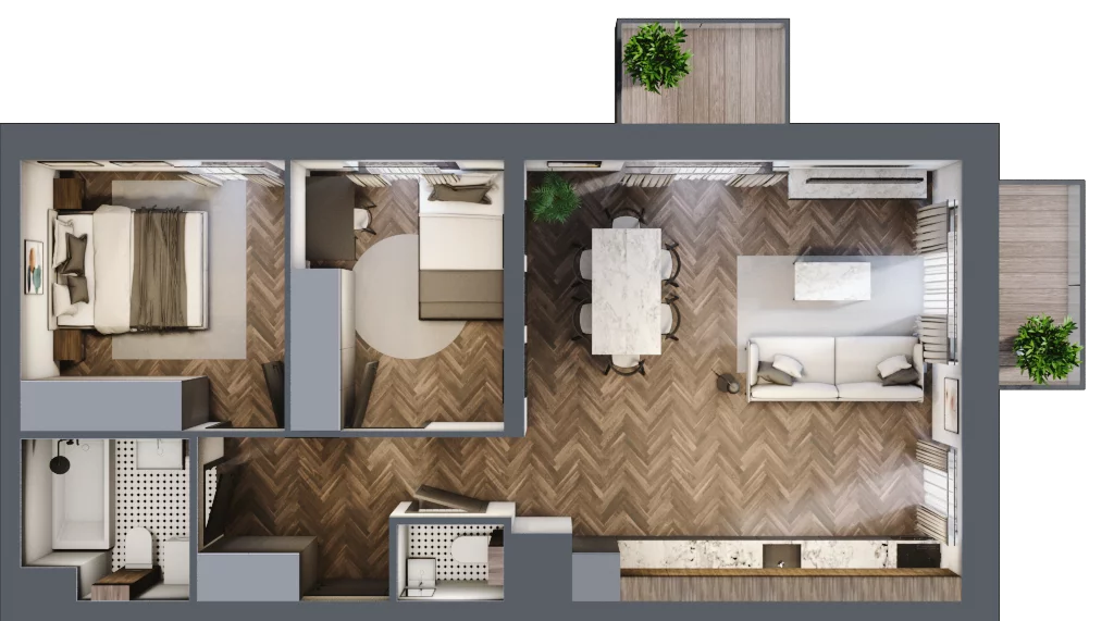 3 pokoje, mieszkanie 60,43 m², piętro 3, oferta nr F13, Kopernika 16, Oleśnica, ul. Mikołaja Kopernika 16