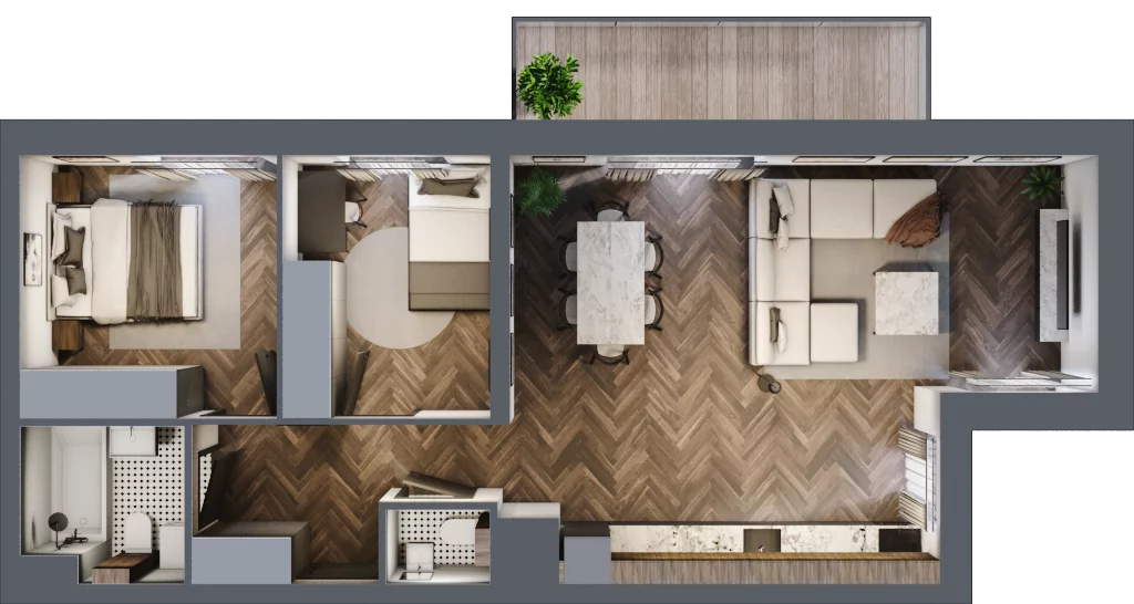 3 pokoje, mieszkanie 66,49 m², piętro 1, oferta nr F03, Kopernika 16, Oleśnica, ul. Mikołaja Kopernika 16