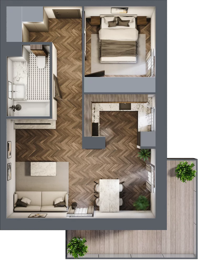 2 pokoje, mieszkanie 48,40 m², piętro 4, oferta nr E18, Kopernika 16, Oleśnica, ul. Mikołaja Kopernika 16