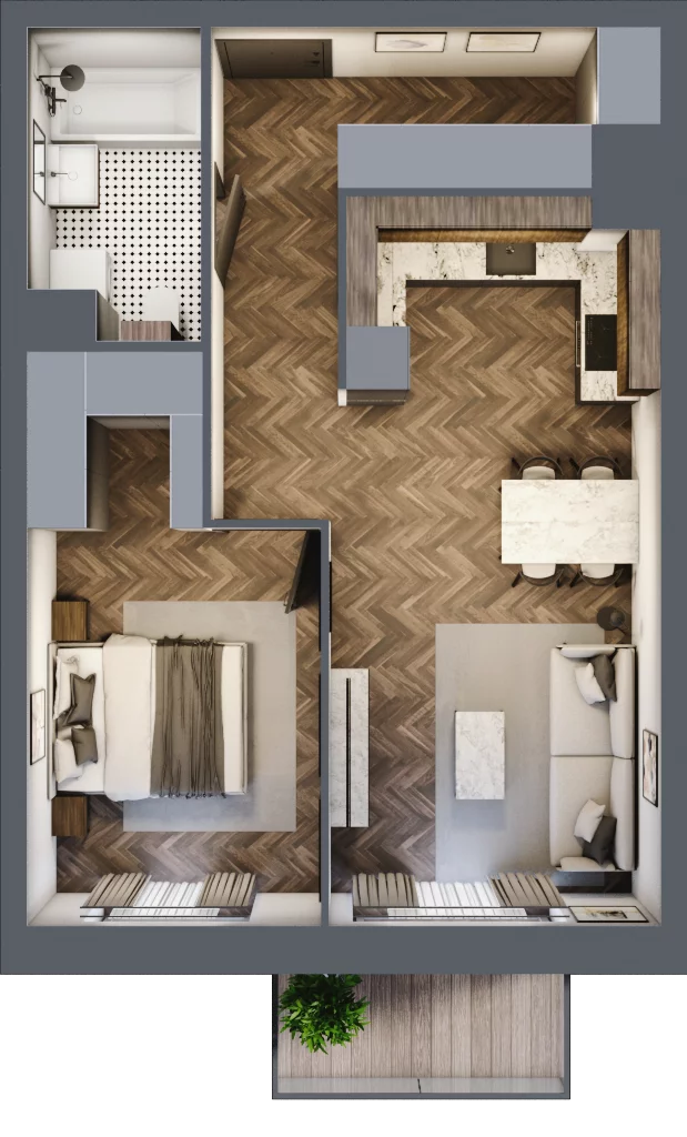 2 pokoje, mieszkanie 48,41 m², piętro 2, oferta nr E11, Kopernika 16, Oleśnica, ul. Mikołaja Kopernika 16